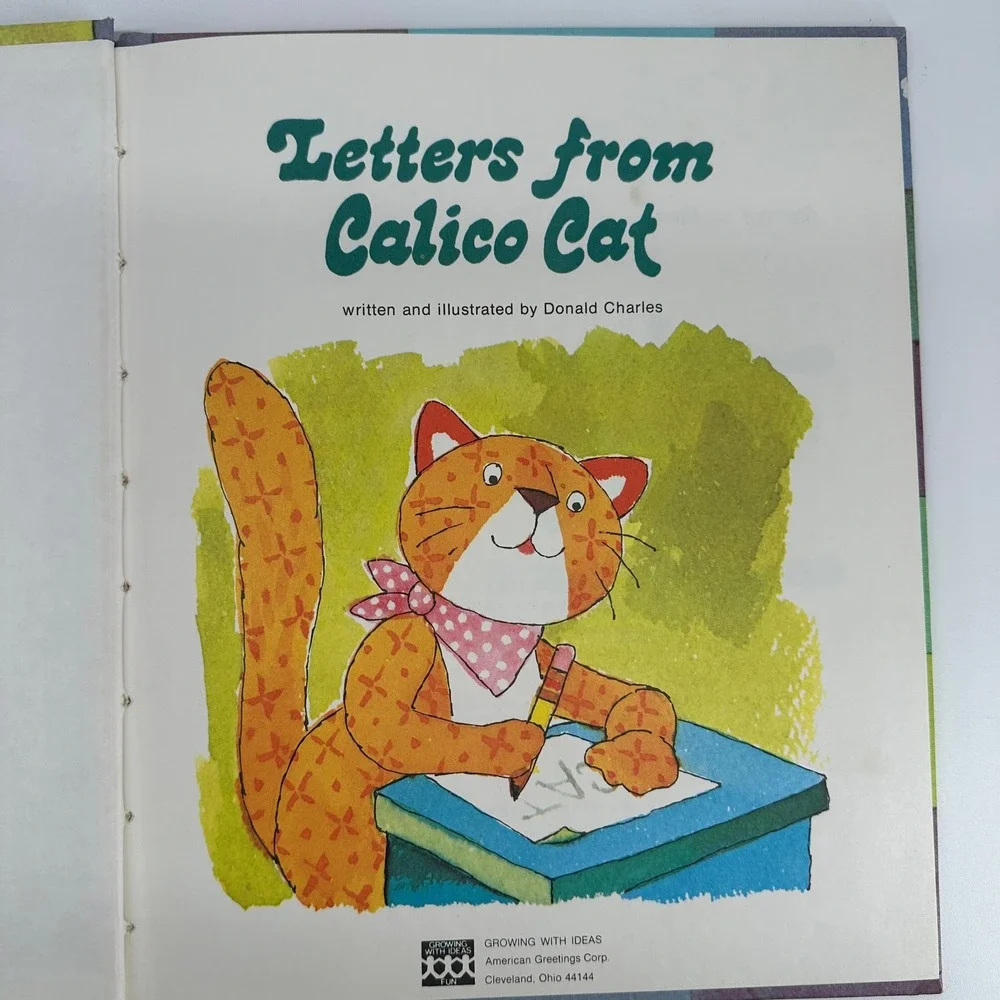 Twice Upon a Time & Letters from Calico Cat‎ Childrens Books Lot of 2 Vintage